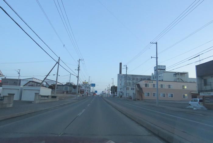 webnews今朝の北見/とん田通り、南大通り交差点から国道39号方向