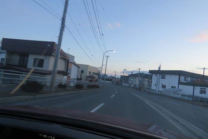 webnews今朝の北見/無加川橋を渡り南大通り交差点方向