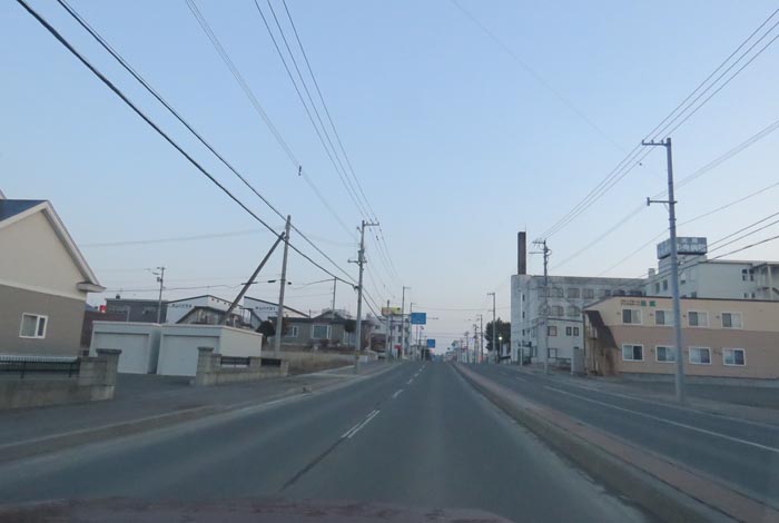 webnews今朝の北見/とん田通り、南大通り交差点から国道39号方向