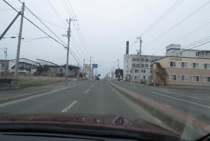 webnews今朝の北見/とん田通り、南大通り交差点から国道39号方向