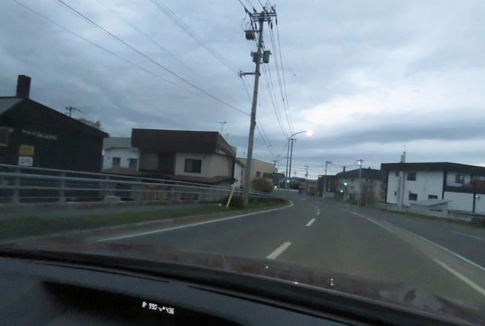webnews今朝の北見/無加川橋を渡り南大通り交差点方向