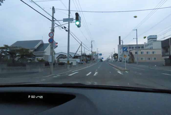webnews今朝の北見/とん田通り、南大通り交差点から国道39号方向