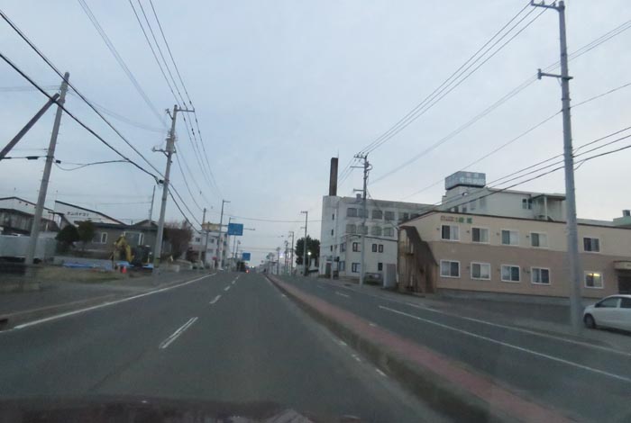 webnews今朝の北見/とん田通り、南大通り交差点から国道39号方向