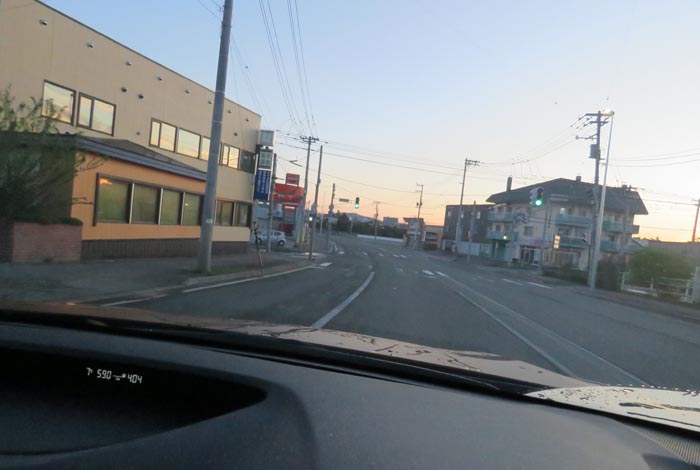 webnews今朝の北見/無加川橋を渡り南大通り交差点方向