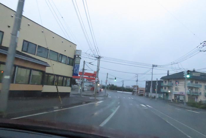 webnews今朝の北見/無加川橋を渡り南大通り交差点方向
