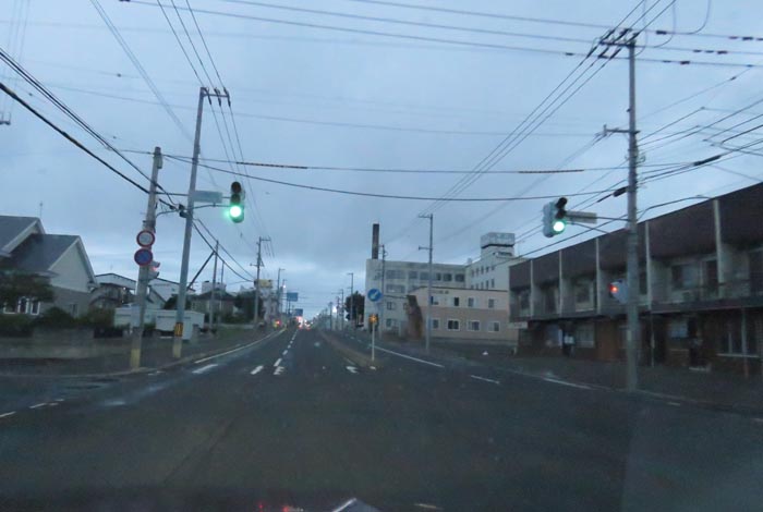 webnews今朝の北見/とん田通り、南大通り交差点から国道39号方向