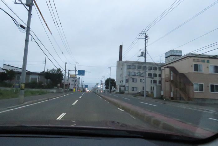 webnews今朝の北見/とん田通り、南大通り交差点から国道39号方向