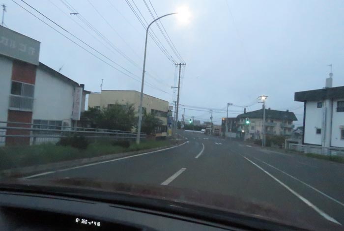 webnews今朝の北見/無加川橋を渡り南大通り交差点方向