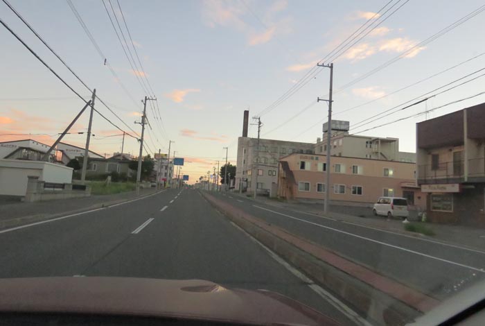 webnews今朝の北見/とん田通り、南大通り交差点から国道39号方向