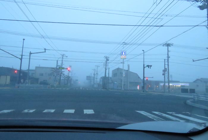 webnews今朝の北見/交差点から奥は常呂方面