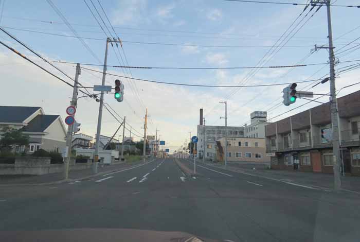 webnews今朝の北見/とん田通り、南大通り交差点から国道39号方向