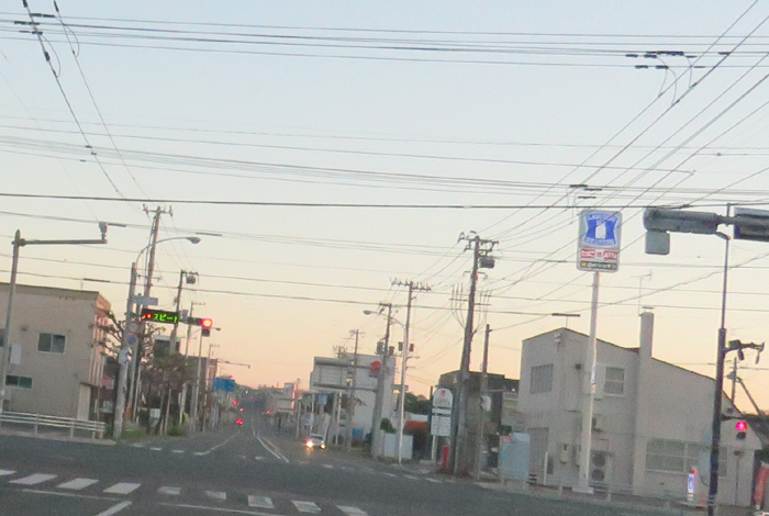 webnews今朝の北見/交差点から奥は常呂方面