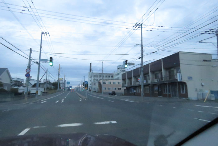 webnews今朝の北見/とん田通り、南大通り交差点から国道39号方向