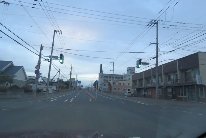 webnews今朝の北見/とん田通り、南大通り交差点から国道39号方向