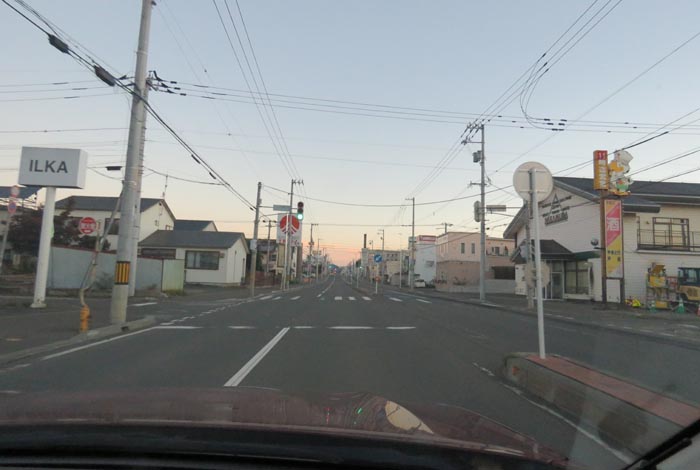 webnews今朝の北見/とん田通り、南大通り交差点から国道39号方向
