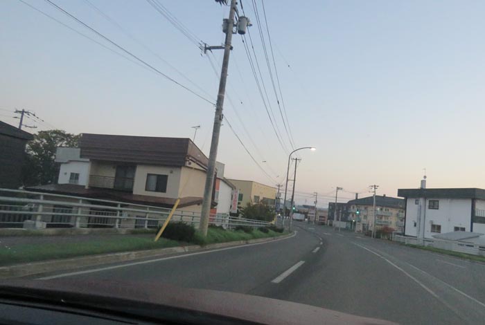 webnews今朝の北見/無加川橋を渡り南大通り交差点方向