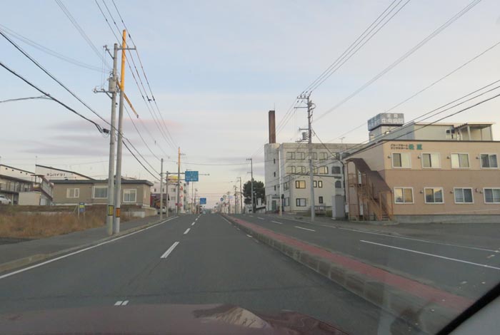 webnews今朝の北見/とん田通り、南大通り交差点から国道39号方向