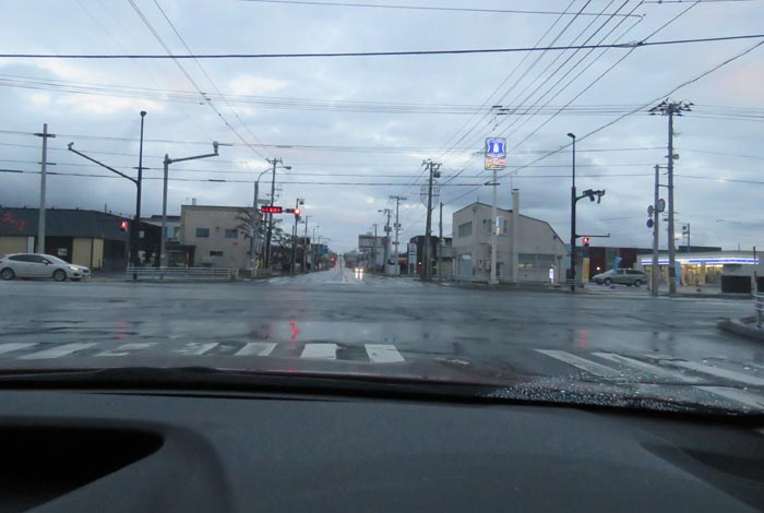 webnews今朝の北見/交差点から奥は常呂方面