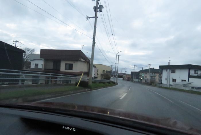 webnews今朝の北見/無加川橋を渡り南大通り交差点方向