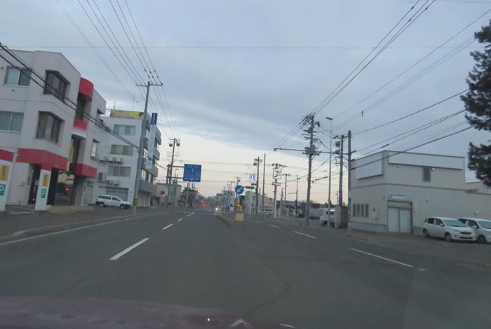 webnews今朝の北見/とん田通り、南大通り交差点から国道39号方向