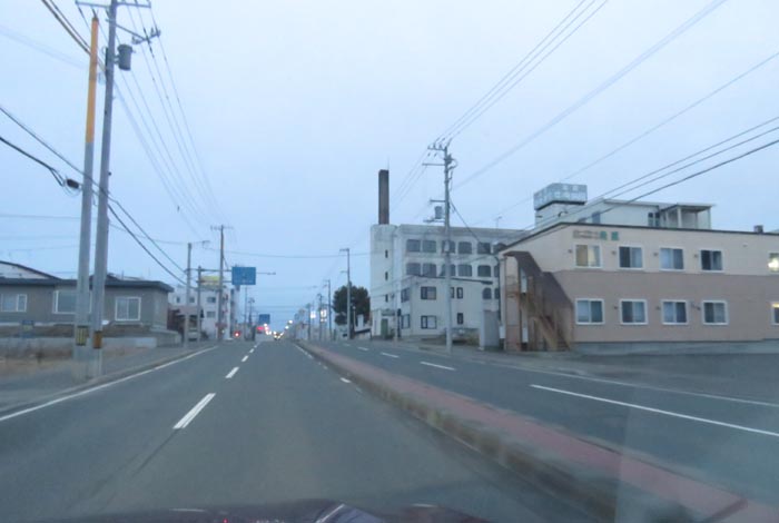 webnews今朝の北見/とん田通り、南大通り交差点から国道39号方向
