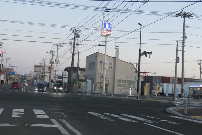 webnews今朝の北見/交差点から奥は常呂方面