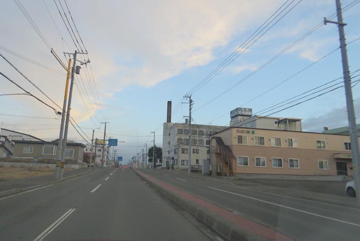 webnews今朝の北見/とん田通り、南大通り交差点から国道39号方向