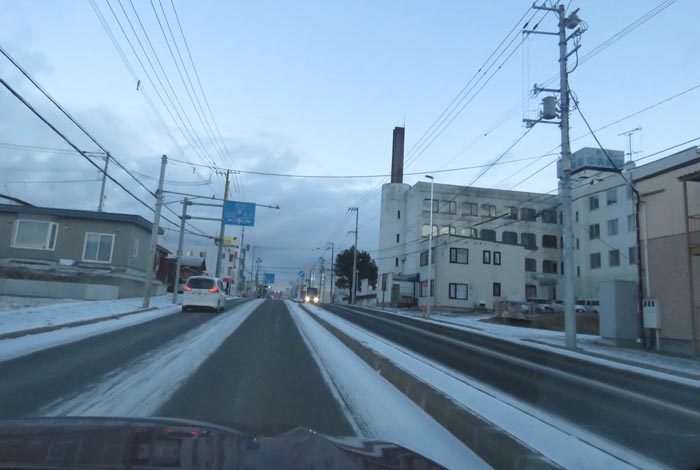 webnews今朝の北見/とん田通り、南大通り交差点から国道39号方向