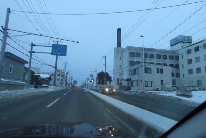 webnews今朝の北見/とん田通り、南大通り交差点から国道39号方向