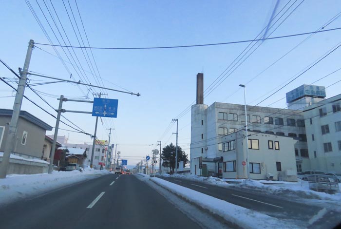 webnews今朝の北見/とん田通り、南大通り交差点から国道39号方向