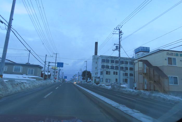webnews今朝の北見/とん田通り、南大通り交差点から国道39号方向