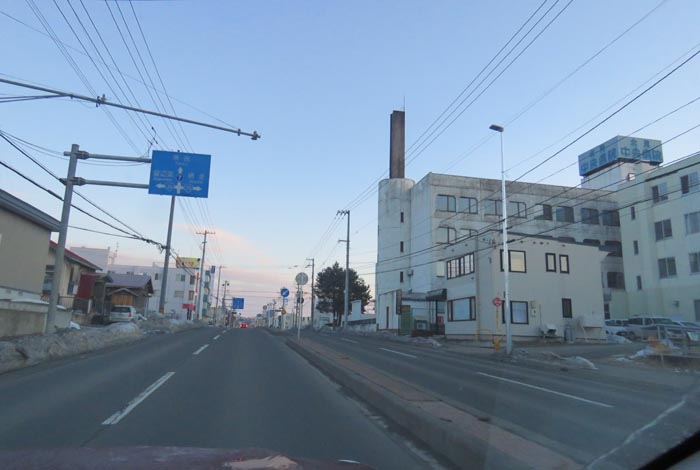 webnews今朝の北見/とん田通り、南大通り交差点から国道39号方向