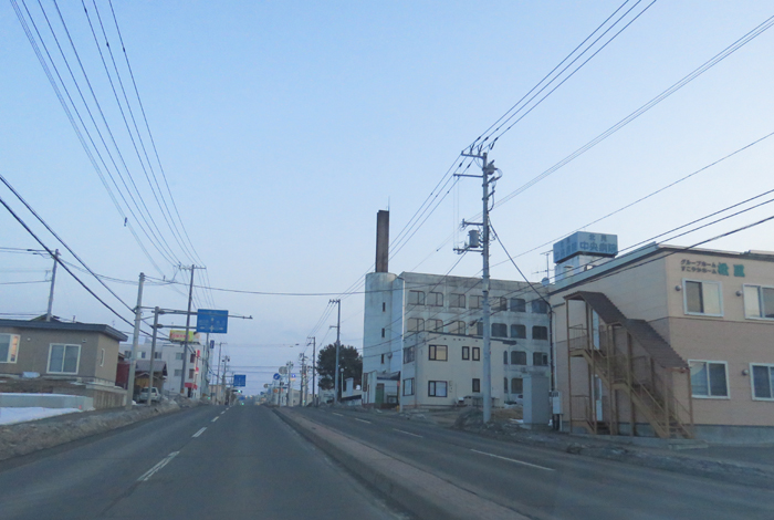 webnews今朝の北見/とん田通り、南大通り交差点から国道39号方向