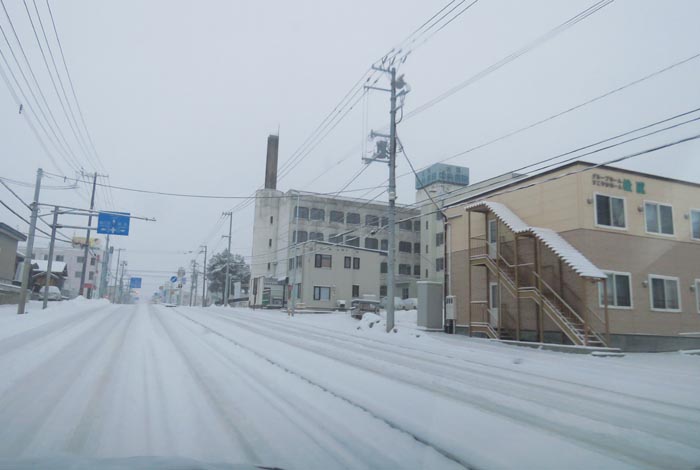webnews今朝の北見/とん田通り、南大通り交差点から国道39号方向
