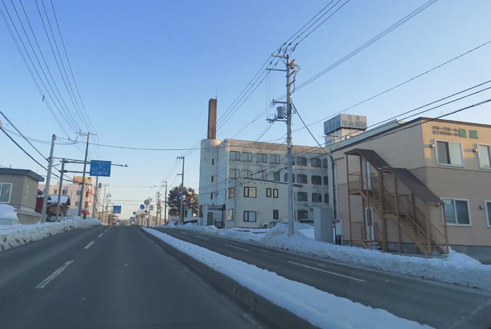webnews今朝の北見/とん田通り、南大通り交差点から国道39号方向
