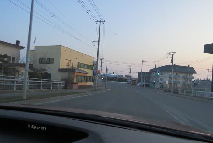 webnews今朝の北見/無加川橋を渡り南大通り交差点方向