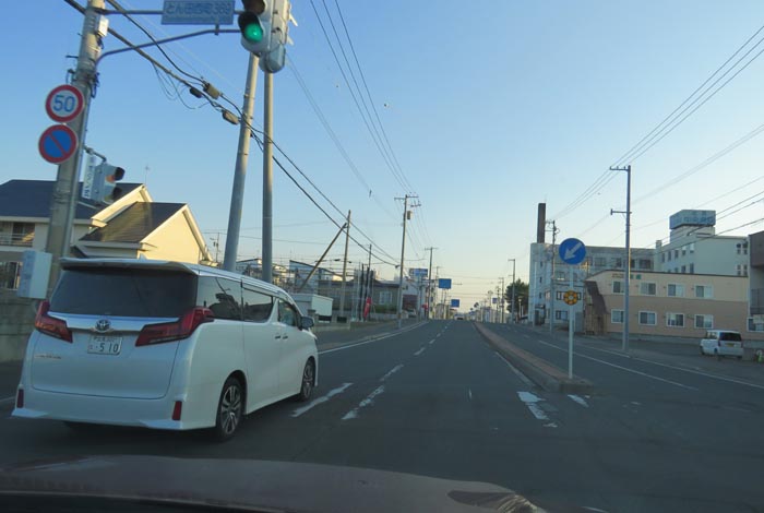 webnews今朝の北見/とん田通り、南大通り交差点から国道39号方向