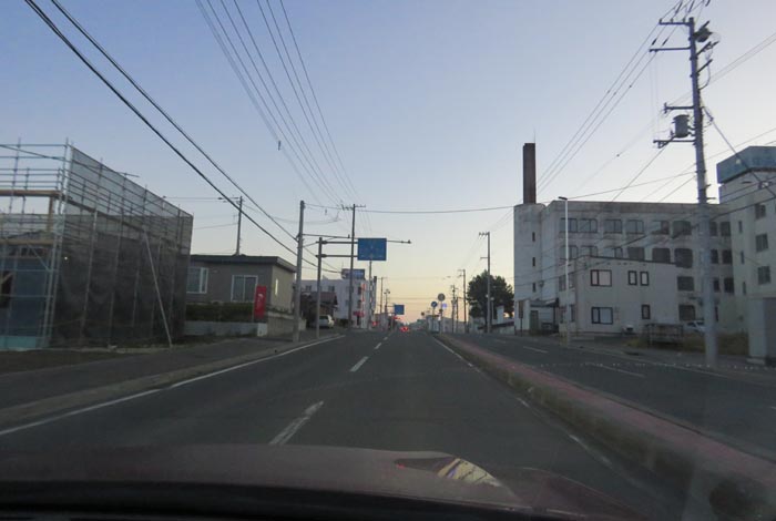 webnews今朝の北見/とん田通り、南大通り交差点から国道39号方向