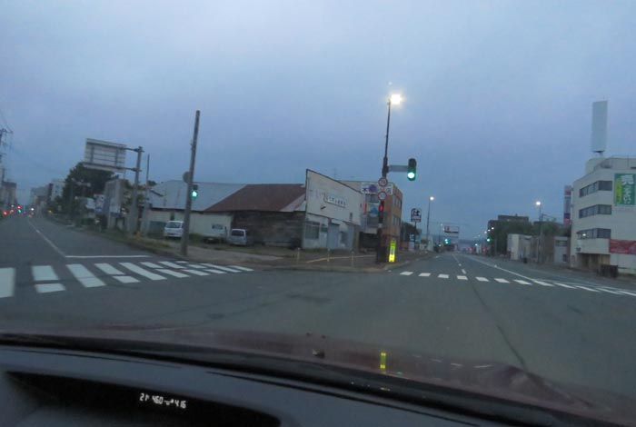 webnews今朝の北見/交差点から北4条通り側のパレスビル方向