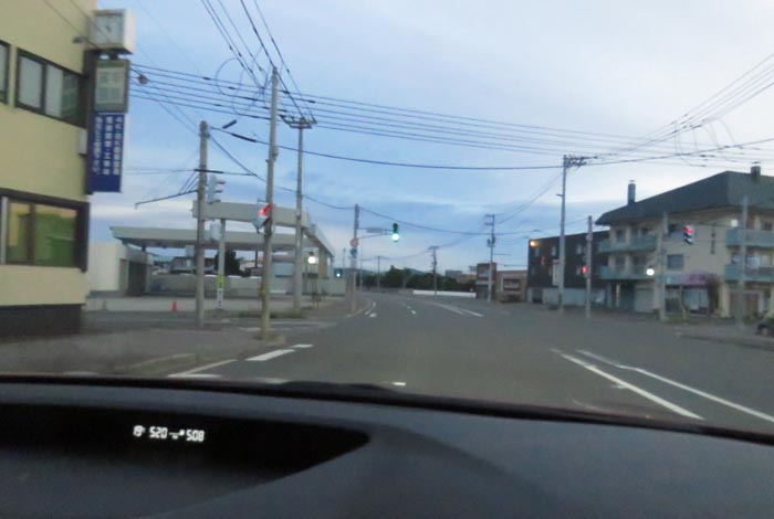 webnews今朝の北見/無加川橋を渡り南大通り交差点方向
