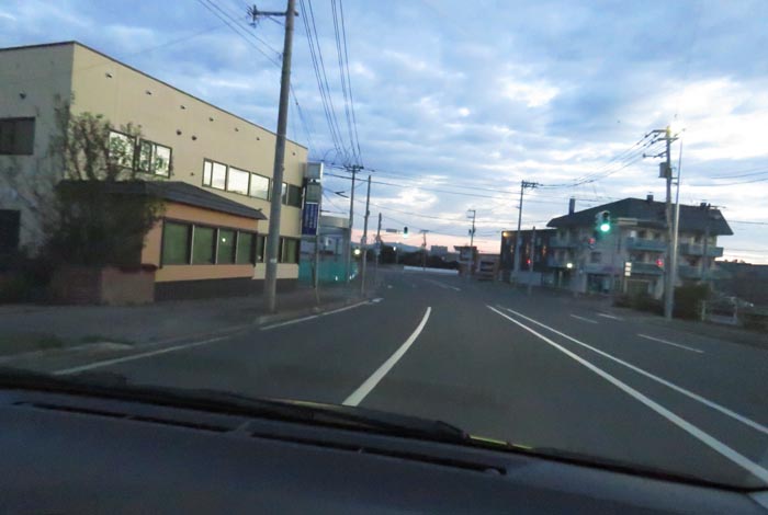 webnews今朝の北見/無加川橋を渡り南大通り交差点方向