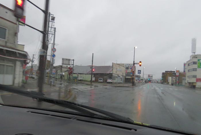 webnews今朝の北見/交差点から北4条通り側のパレスビル方向