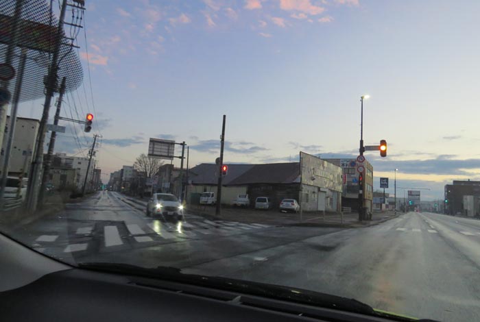 webnews今朝の北見/交差点から北4条通り側のパレスビル方向