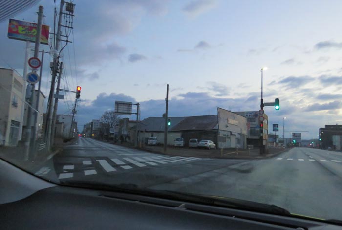 webnews今朝の北見/交差点から北4条通り側のパレスビル方向