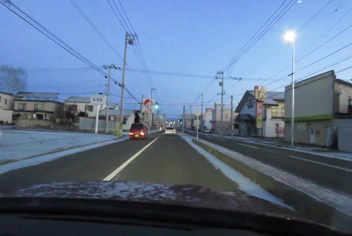 webnews今朝の北見/とん田通り、南大通り交差点から国道39号方向