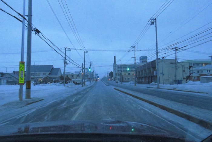 webnews今朝の北見/とん田通り、南大通り交差点から国道39号方向