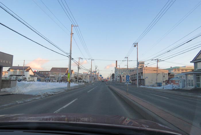 webnews今朝の北見/とん田通り、南大通り交差点から国道39号方向