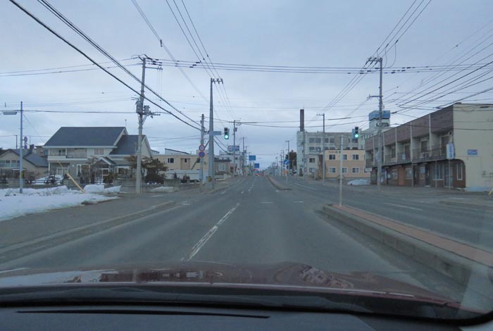 webnews今朝の北見/とん田通り、南大通り交差点から国道39号方向