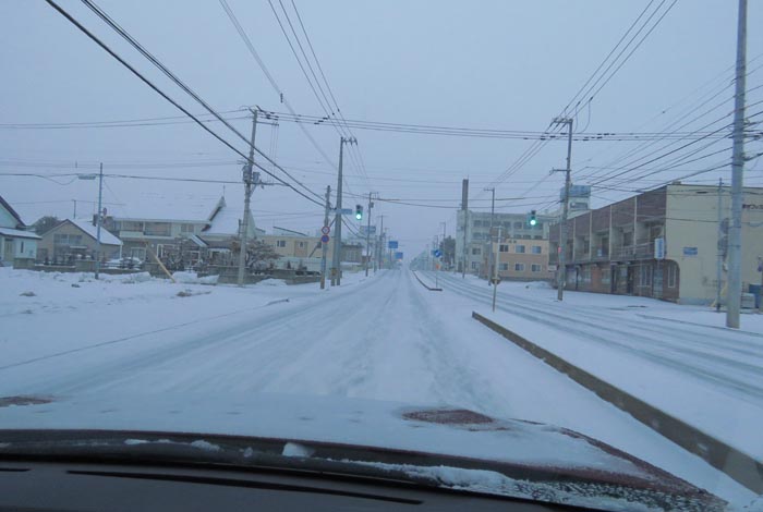 webnews今朝の北見/とん田通り、南大通り交差点から国道39号方向