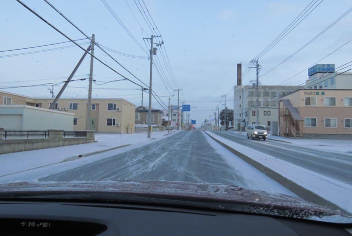webnews今朝の北見/とん田通り、南大通り交差点から国道39号方向